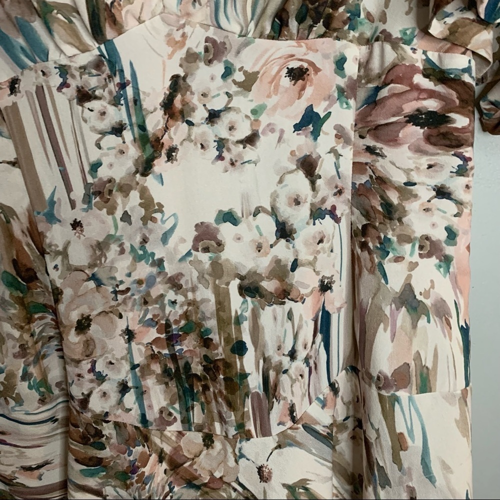 Adele Fado 100% Silk Floral Dress - Picture 6 of 8